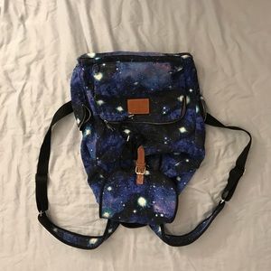 PINK Drawstring Galaxy Backpack
